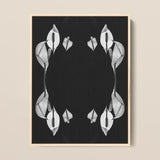 Pearly Whites - Koh Chang Peace Lilies Art Print / Canvas Black-and-white Botanical Art Print Symmetrical Arrangements Peace Lily Koh Chang