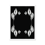 Pearly Whites - Koh Chang Peace Lilies Art Print / Canvas Peace Lily Flowers Arranged Symmetrical Mirrored Pattern Koh Chang Rorschach,