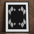 Pearly Whites - Koh Chang Rorschach Lilies Art Print Posters Prints & Visual Artwork