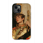 Peeking - Royal Gay Renaissance Art Iphone Case, 13 Mini / Matte, Phone Case Regal Portrait