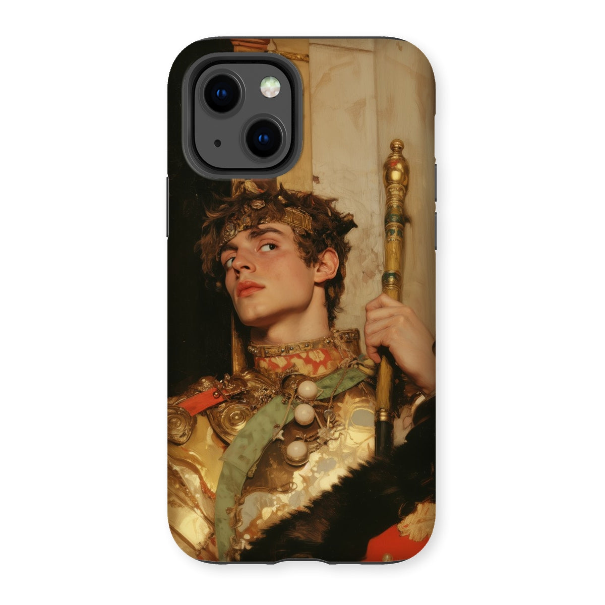 Peeking - Royal Gay Renaissance Art Iphone Case - 13 / Matte