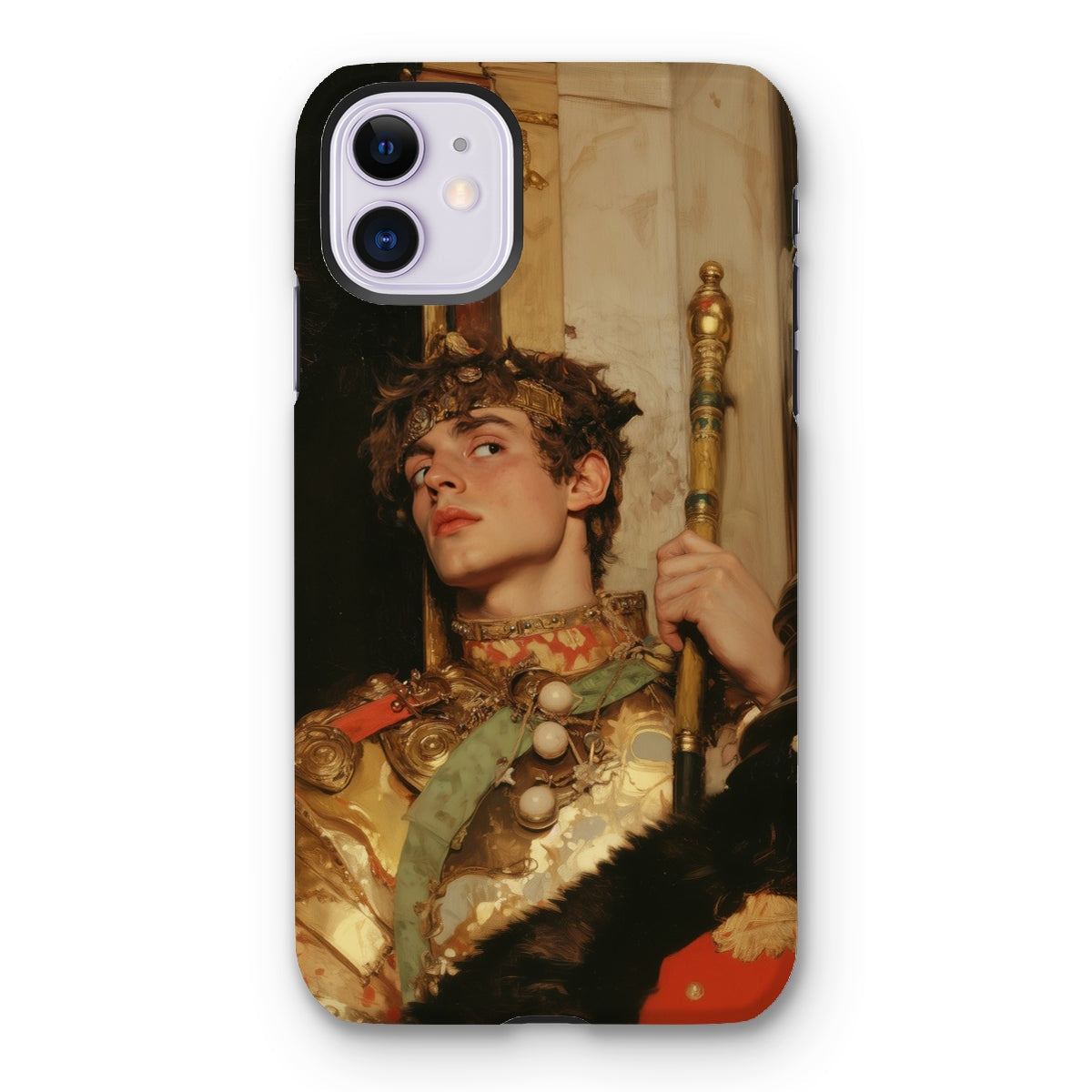 Peeking - Royal Gay Renaissance Art Iphone Case - 11 / Matte