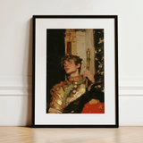 Peeking - Royal Gay Renaissance Art Print / Canvas, 12x16’’ / 31x41cm / Black Frame / Matboard, Posters Prints & Visual Artwork, Toby Leon