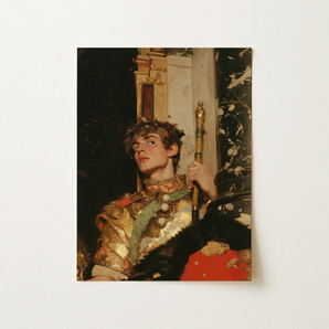 Peeking - Royal Gay Renaissance Art Print / Canvas, 12x16’’ / 31x41cm / Unframed / no Border, Posters Prints & Visual Artwork, Toby Leon