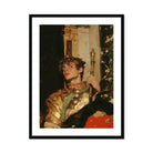 Peeking - Royal Gay Renaissance Art Print, Framed Vintage Photograph Ornate Gold Theatrical Costume Decorative