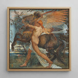 Pegasus - Walter Crane Art Print / Canvas, Walter Crane, Walter Crane Understood, Crane Understood Pegasus, Creature’s Umber-and-sienna
