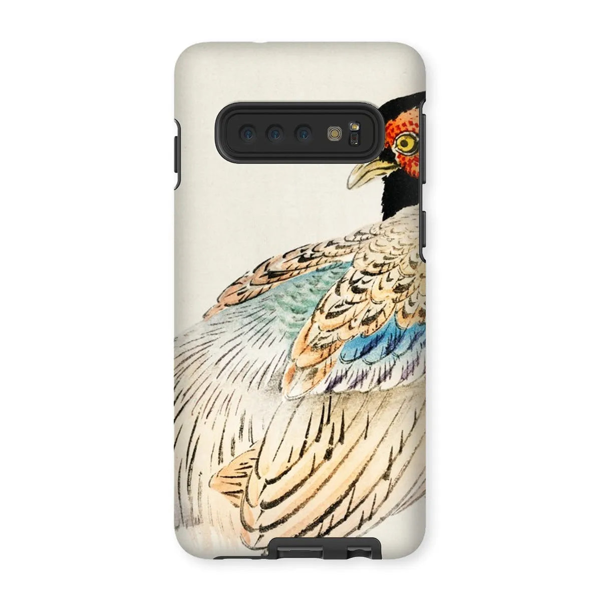 Peregrine Falcon - Japanese Kacho-e Phone Case - Kōno Bairei - Samsung Galaxy S10 / Matte - Mobile Phone Cases