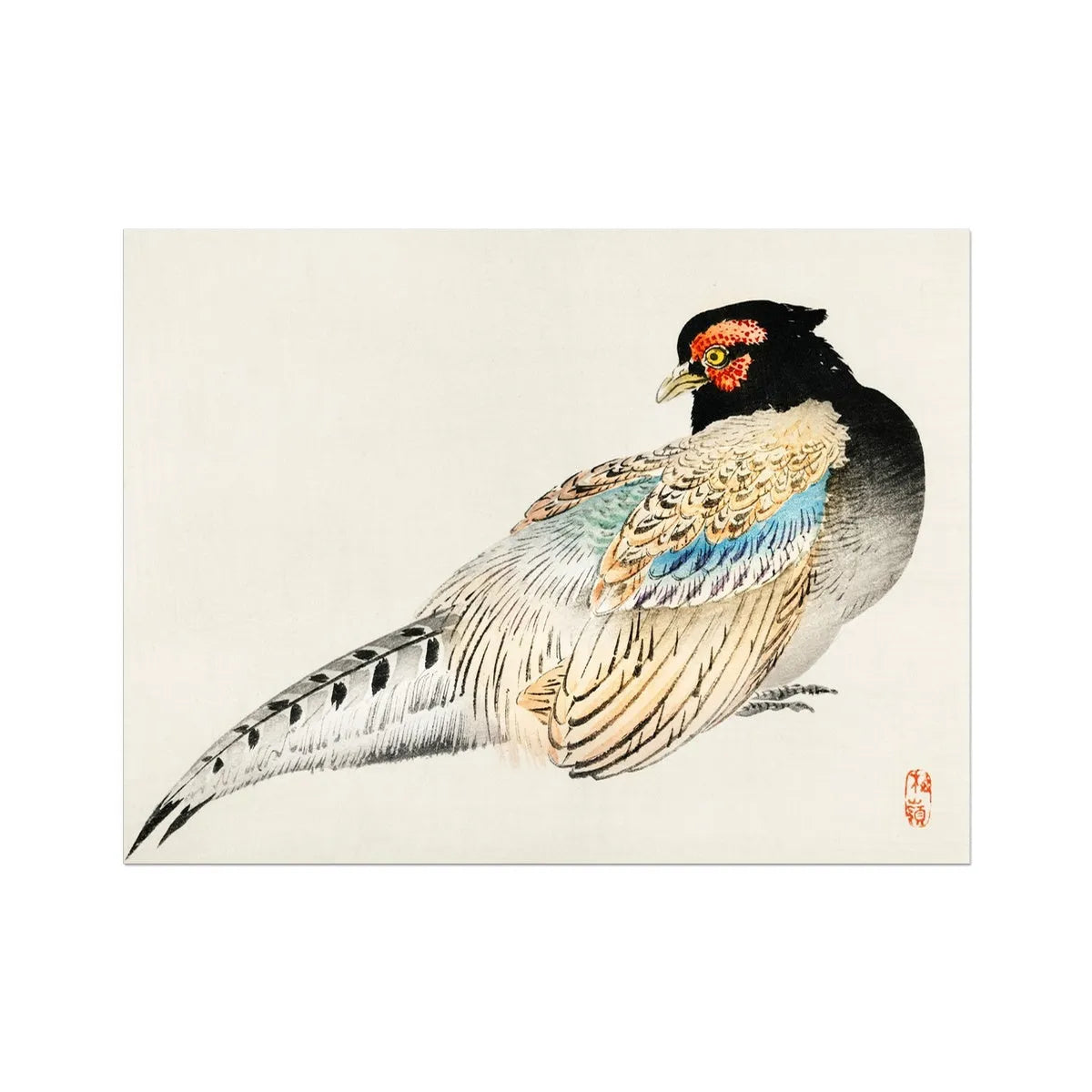 Peregrine Falcon By Kōno Bairei Fine Art Print - 32’x24’ - Posters Prints & Visual Artwork - Aesthetic Art