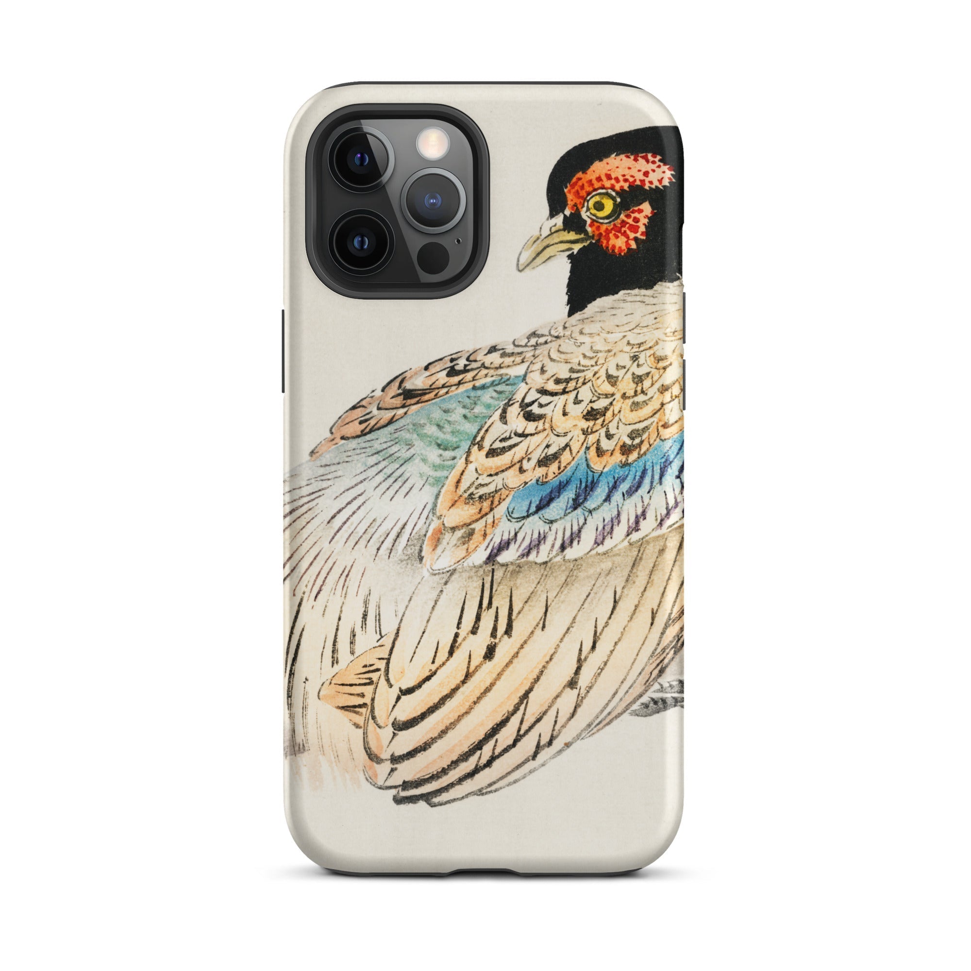 Peregrine Falcon Kōno Bairei Kacho e Iphone Case, 12 Pro Max / Matte, Phone Case Bird Illustration