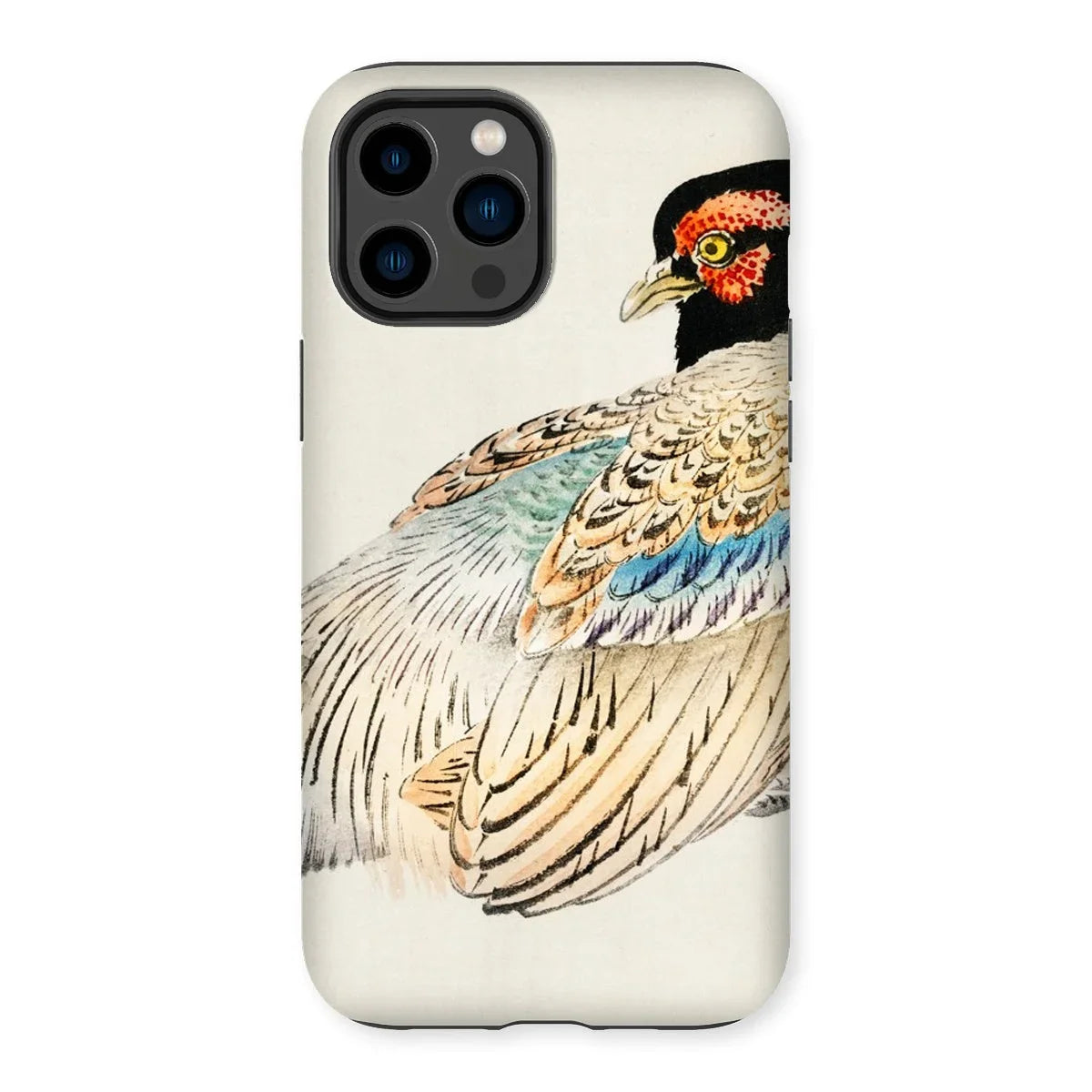 Peregrine Falcon - Kōno Bairei Kacho-e Iphone Case, 14 Pro Max / Matte, Phone Case Detailed Illustration Pheasant