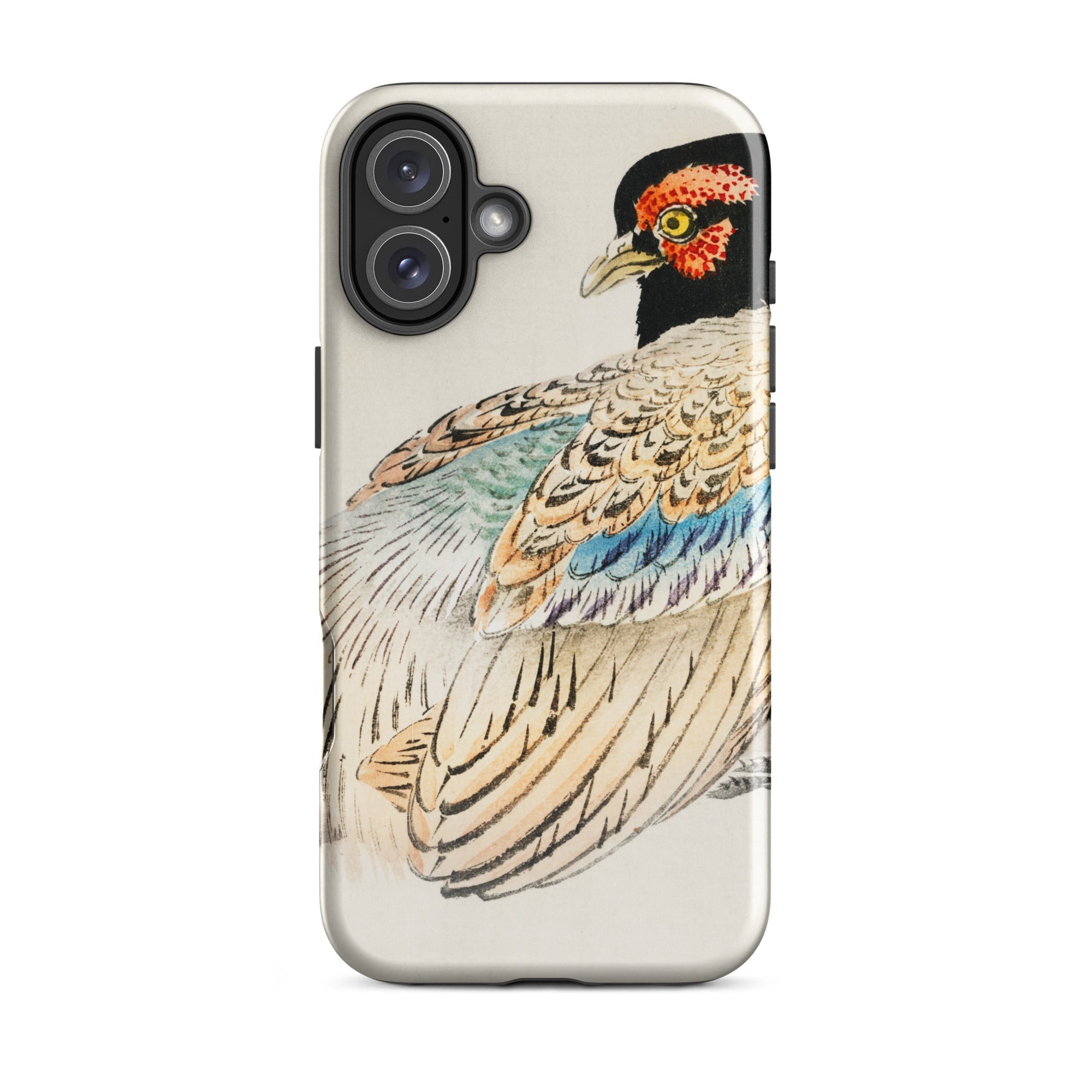 Peregrine Falcon Kōno Bairei Kacho e Iphone Case, 16 Plus / Matte, Phone Case Bird Art