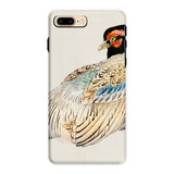 Peregrine Falcon - Kōno Bairei Kacho-e Iphone Case, 8 Plus / Matte, Detailed Illustration Pheasant Phone Case