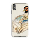 Peregrine Falcon Kōno Bairei Kacho e Iphone Case, Xs Max / Matte, Phone Case Detailed Illustration Pheasant Colorful Plumage