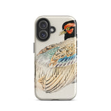 Peregrine Falcon - Kono Bairei Kacho-e Phone Case Phone Case Bird Illustration Peregrine Falcon, Kōno Bairei’s Exquisite Falcon Woodblock