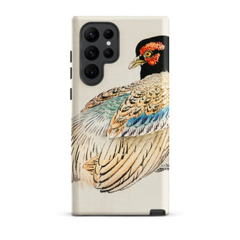 Peregrine Falcon - Kono Bairei Kacho-e Phone Case Cream-colored Phone Case Detailed Illustration Pheasant Vibrant Red Peregrine Falcon,