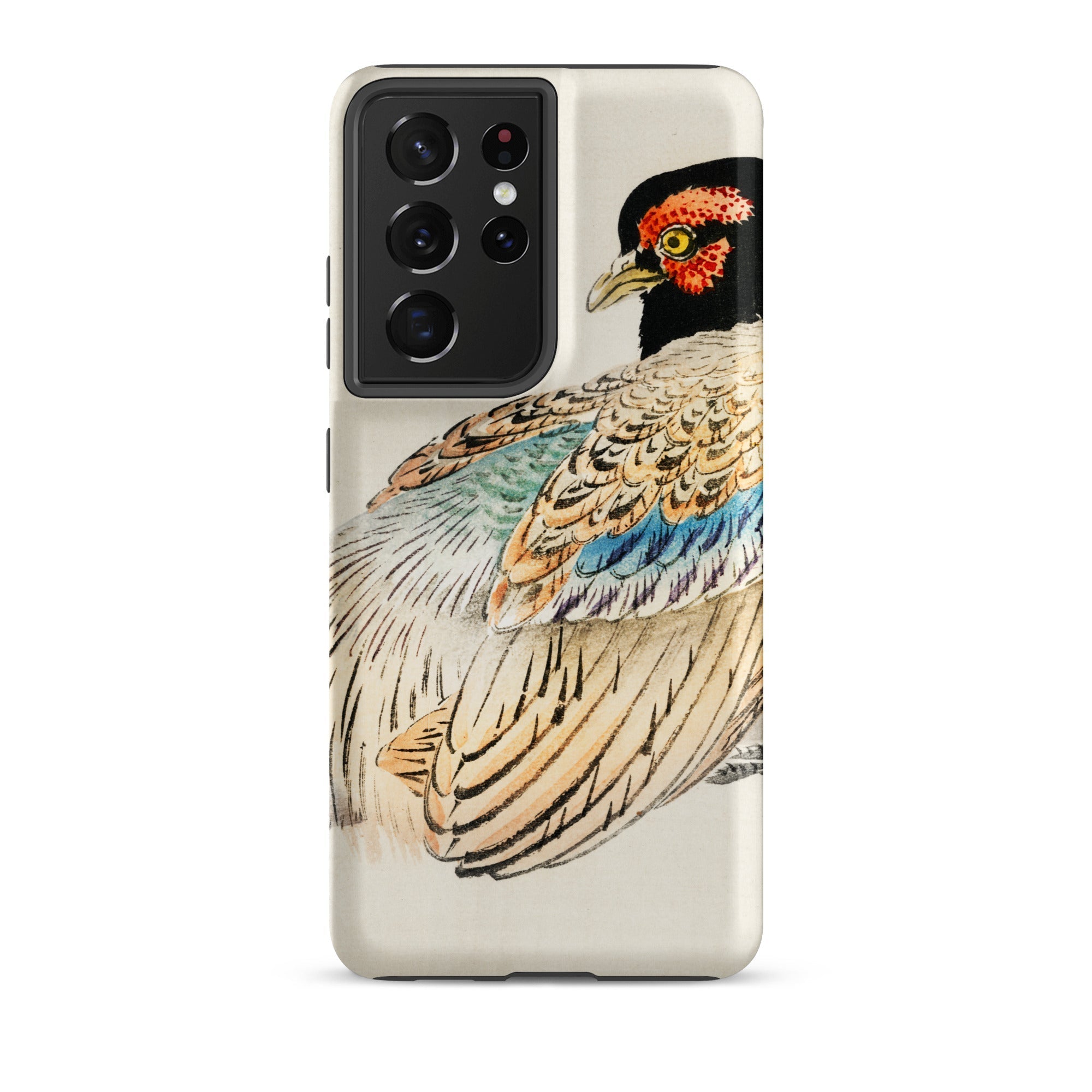 Peregrine Falcon Kōno Bairei Kacho e Samsung Case, Galaxy S21 Ultra / Matte, Protective Phone Case Elegant Illustration Pheasant