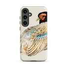 Peregrine Falcon Kōno Bairei Kacho e Samsung Case, Galaxy S24 Plus / Matte, Phone Case Colorful Pheasant Illustration