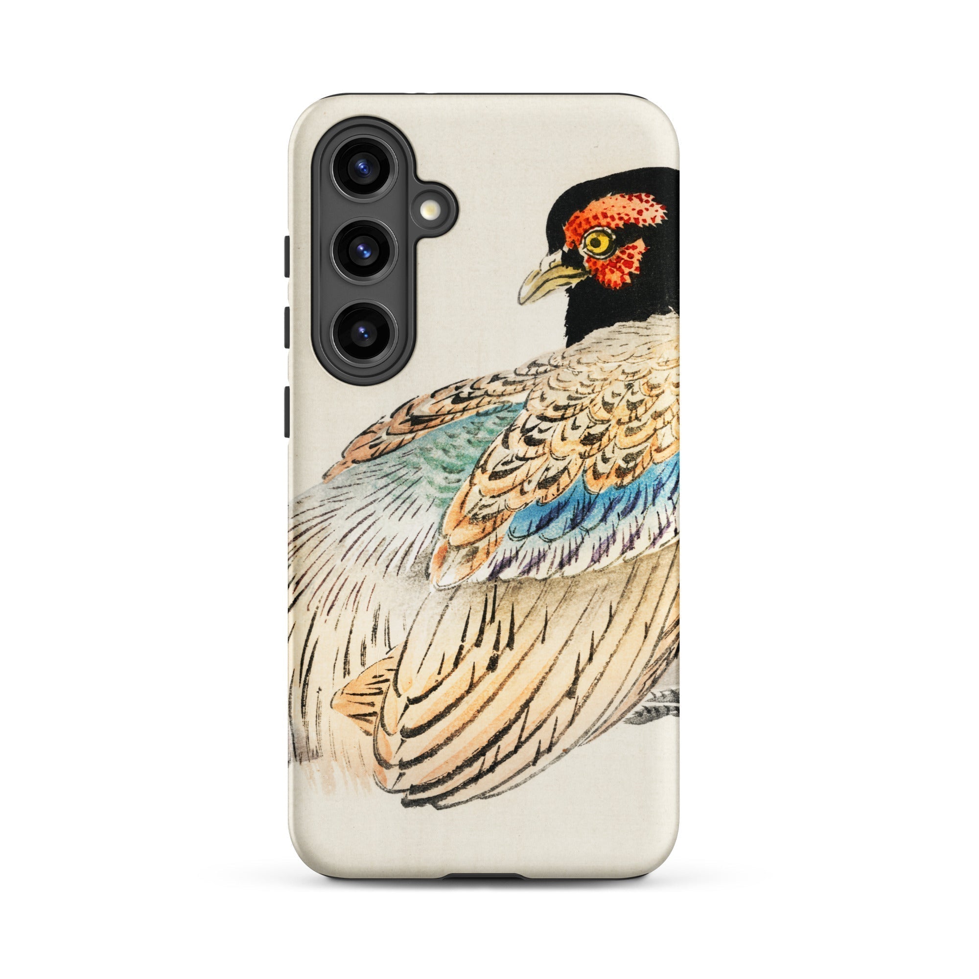 Peregrine Falcon Kōno Bairei Kacho e Samsung Case, Galaxy S24 Plus / Matte, Phone Case Colorful Pheasant Illustration