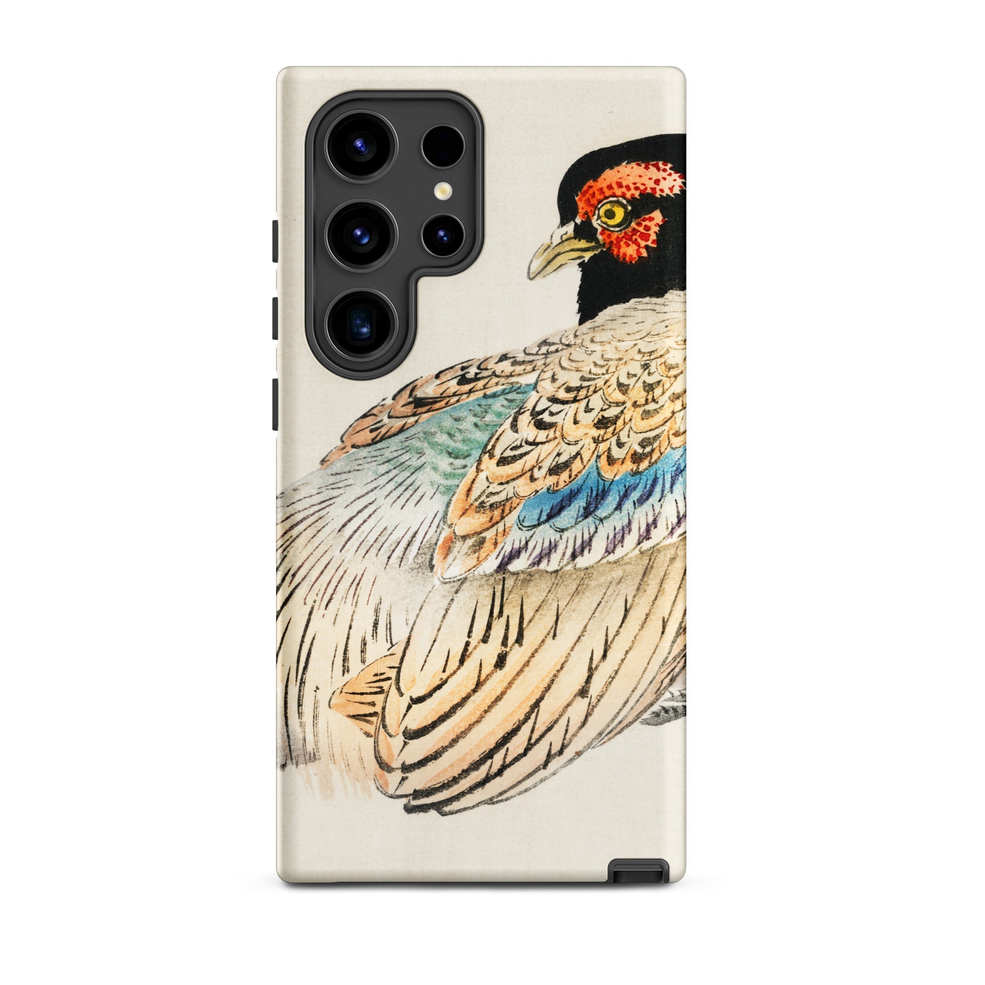 Peregrine Falcon Kōno Bairei Kacho e Samsung Case, Galaxy S24 Ultra / Matte, Phone Case Colorful Bird Illustration