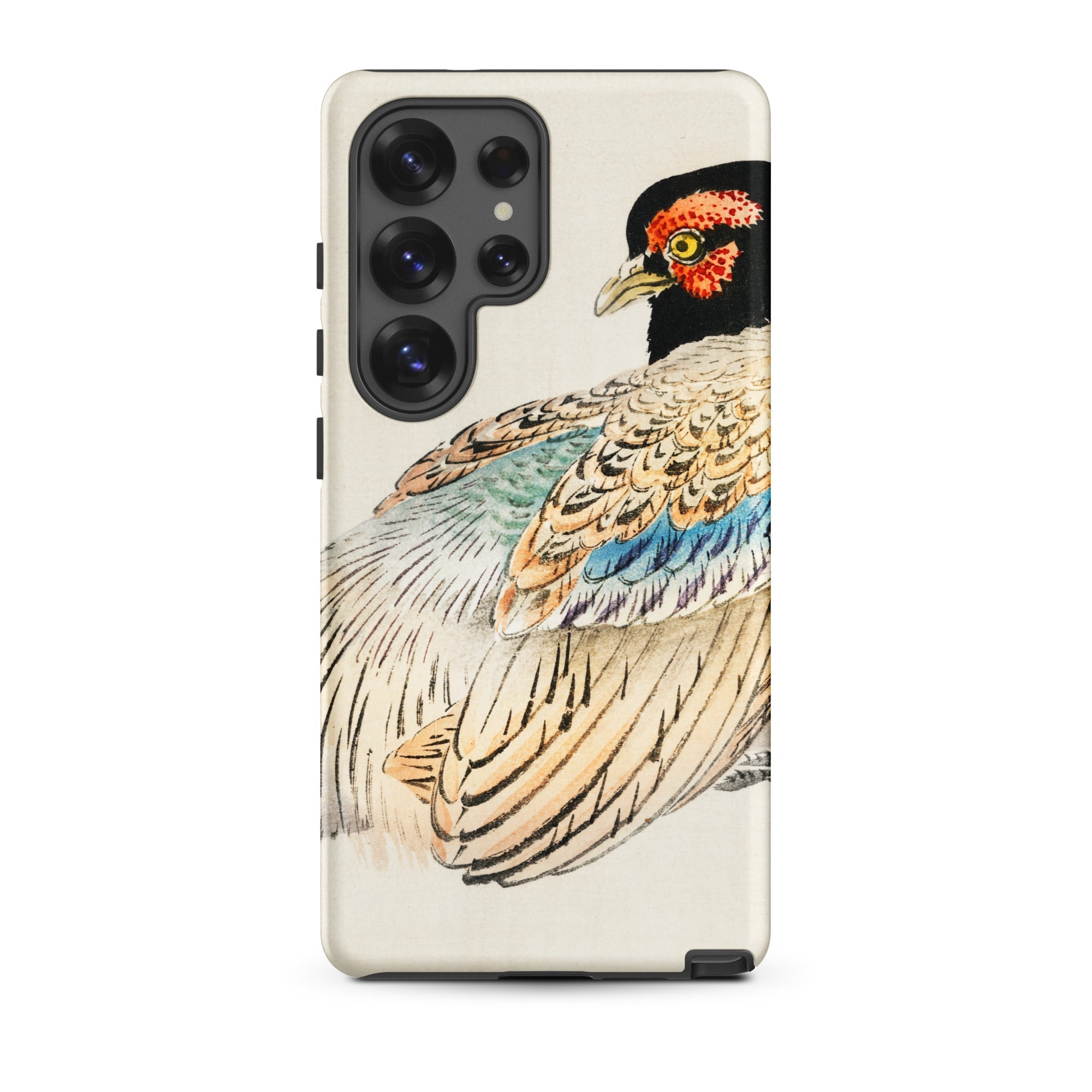 Peregrine Falcon Kōno Bairei Kacho e Samsung Case, Galaxy S25 Ultra / Matte, Smartphone Case Detailed Illustration Pheasant