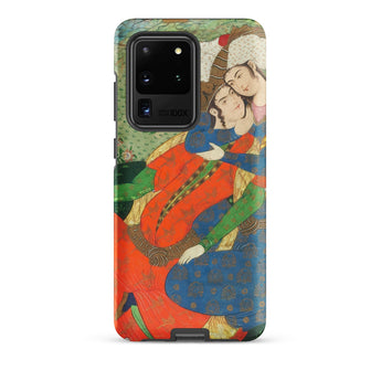 Persian Man and Woman in Love Samsung Case, Galaxy S20 Ultra / Matte, Smartphone Case Classical Painting Two Figures