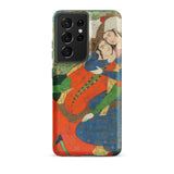 Persian Man and Woman in Love Samsung Case, Galaxy S21 Ultra / Matte, Smartphone Case Classical Persian Painting Two Figures Embrace