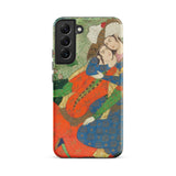 Persian Man and Woman in Love Samsung Case, Galaxy S22 Plus / Matte, Smartphone Case Classical Persian Miniature Painting Two Figures