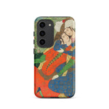 Persian Man and Woman in Love Samsung Case, Galaxy S23 / Matte, Smartphone Case Classical Persian Miniature Painting Two Figures