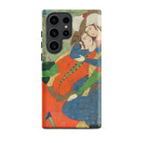 Persian Man and Woman in Love Samsung Case, Galaxy S23 Ultra / Matte, Smartphone Case Persian Miniature Painting Two Figures
