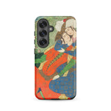 Persian Man and Woman in Love Samsung Case, Galaxy S25 / Matte, Smartphone Case Classical Persian Miniature Painting Two Figures