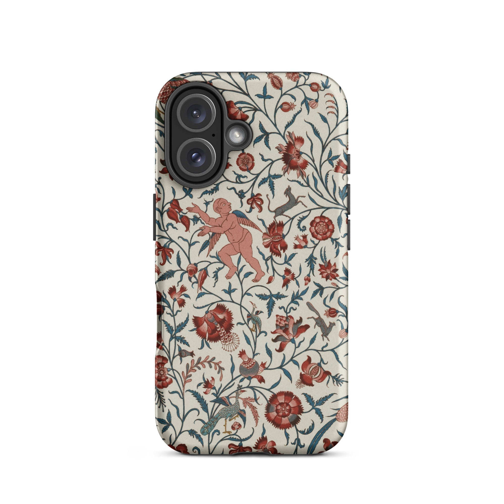 Persian Pattern - Auguste Racinet Islamic Iphone Case, 16 / Tough Phone, Floral Cherub Patterned Phone Case