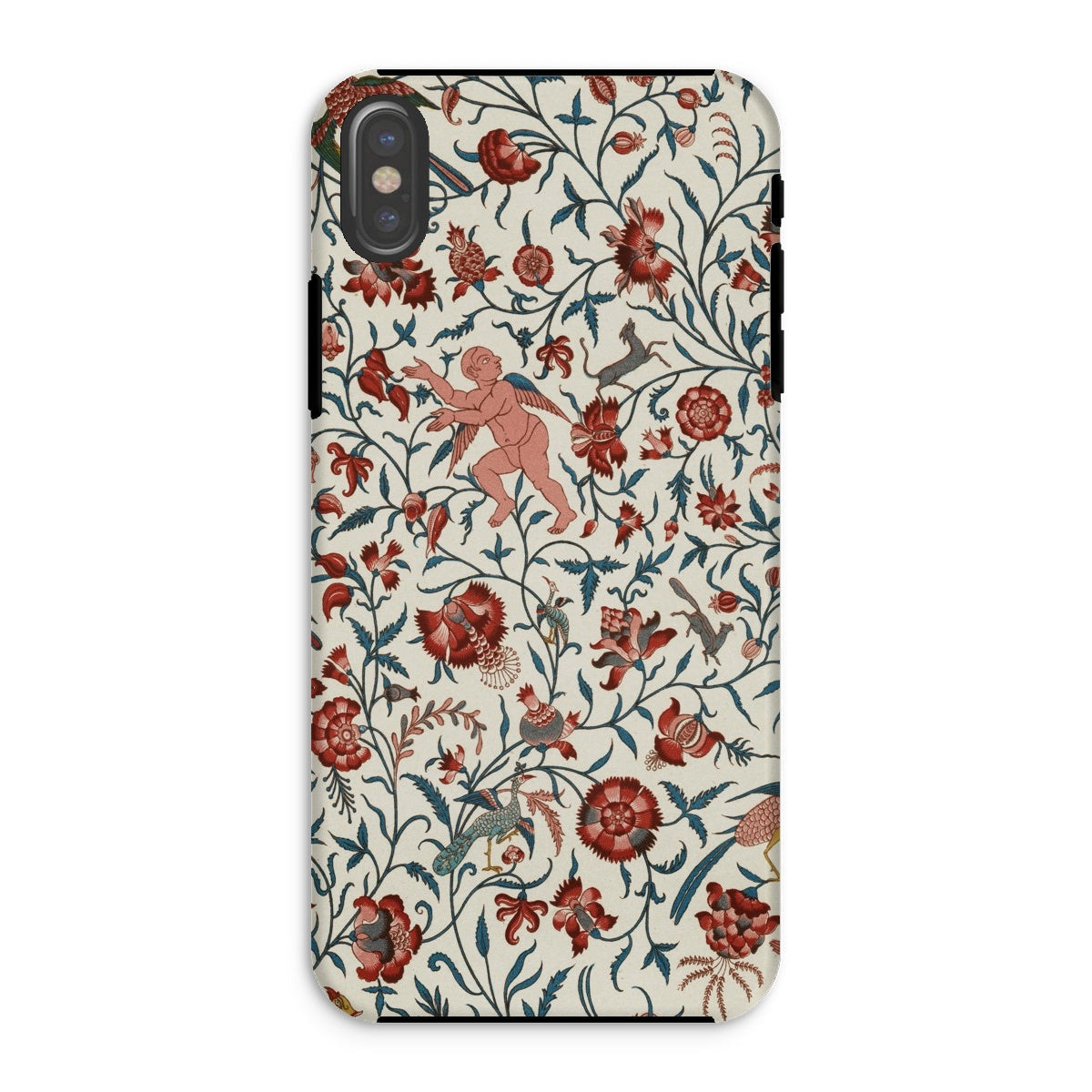 Persian Pattern Auguste Racinet Islamic Iphone Case, Xs / Matte, Floral Patterned Phone Case Intricate Botanical Designs Cherub Figure