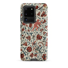 Persian Pattern Auguste Racinet Islamic Samsung Case, Galaxy S20 Ultra / Matte, Smartphone Cream Colored Case Red Floral Green Vine Pattern