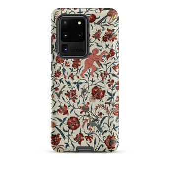 Persian Pattern - Auguste Racinet Islamic Samsung Case, Galaxy S20 Ultra / Matte, Smartphone Cream-colored Case Red Floral Green Vine