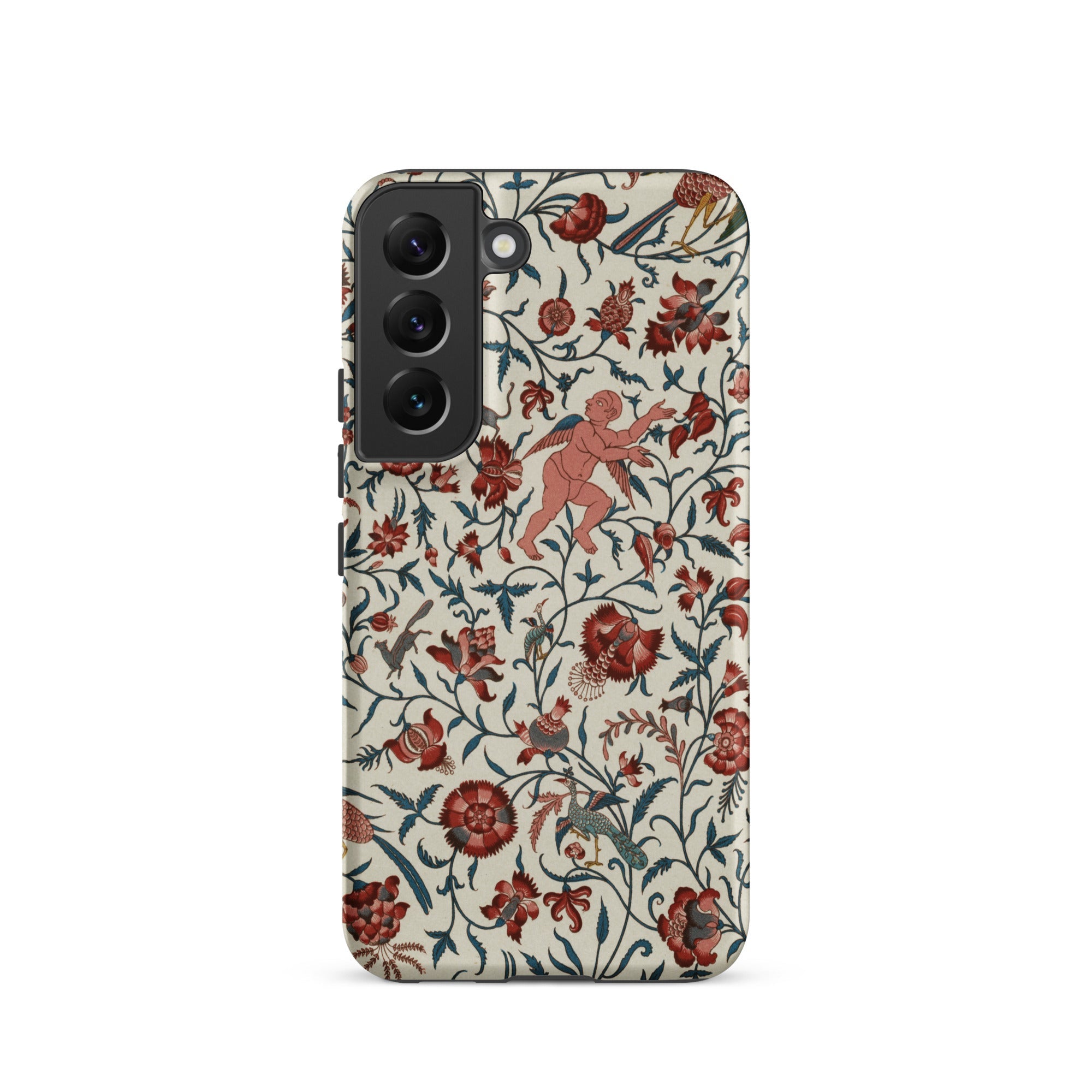 Persian Pattern Auguste Racinet Islamic Samsung Case, Galaxy S22 / Matte, Phone Case Floral Cherub Pattern