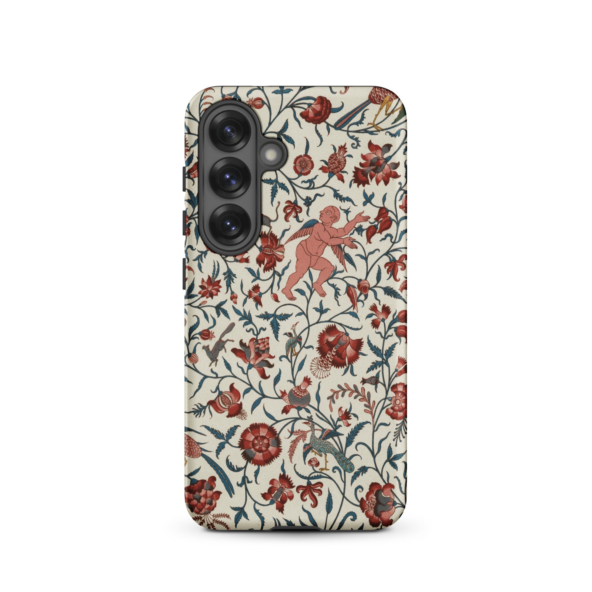 Persian Pattern Auguste Racinet Islamic Samsung Case, Galaxy S25 / Matte, Smartphone Case Floral Cherub Pattern