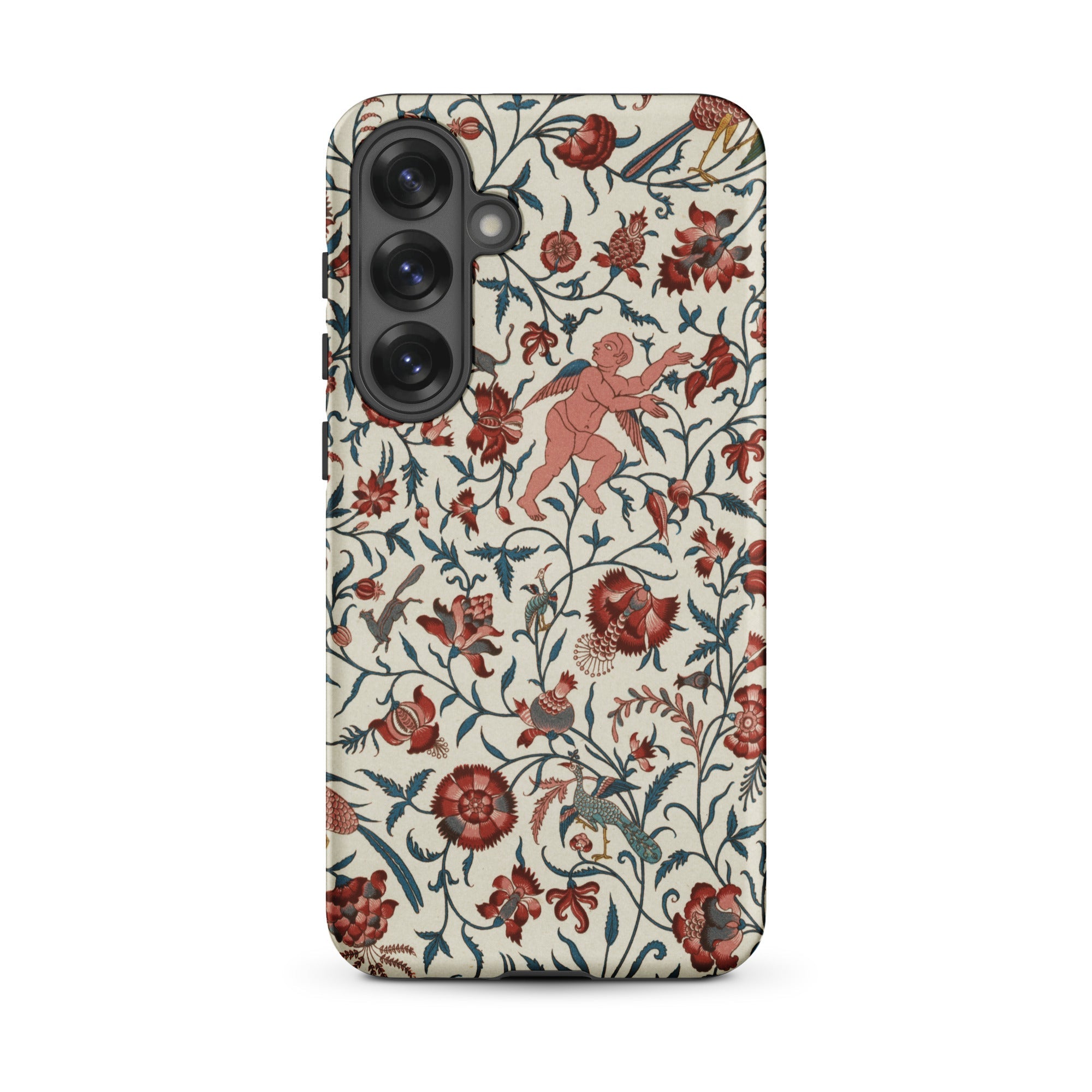 Persian Pattern Auguste Racinet Islamic Samsung Case, Galaxy S25 Plus / Matte, Phone Case Floral Cherub Pattern