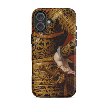 Philip Iv in Parade Armor - Gaspar De Crayer Phone Case Iphone 16 Plus / Matte Ornate Armor-themed Phone Case Crayer Iphone Case, Spectacle