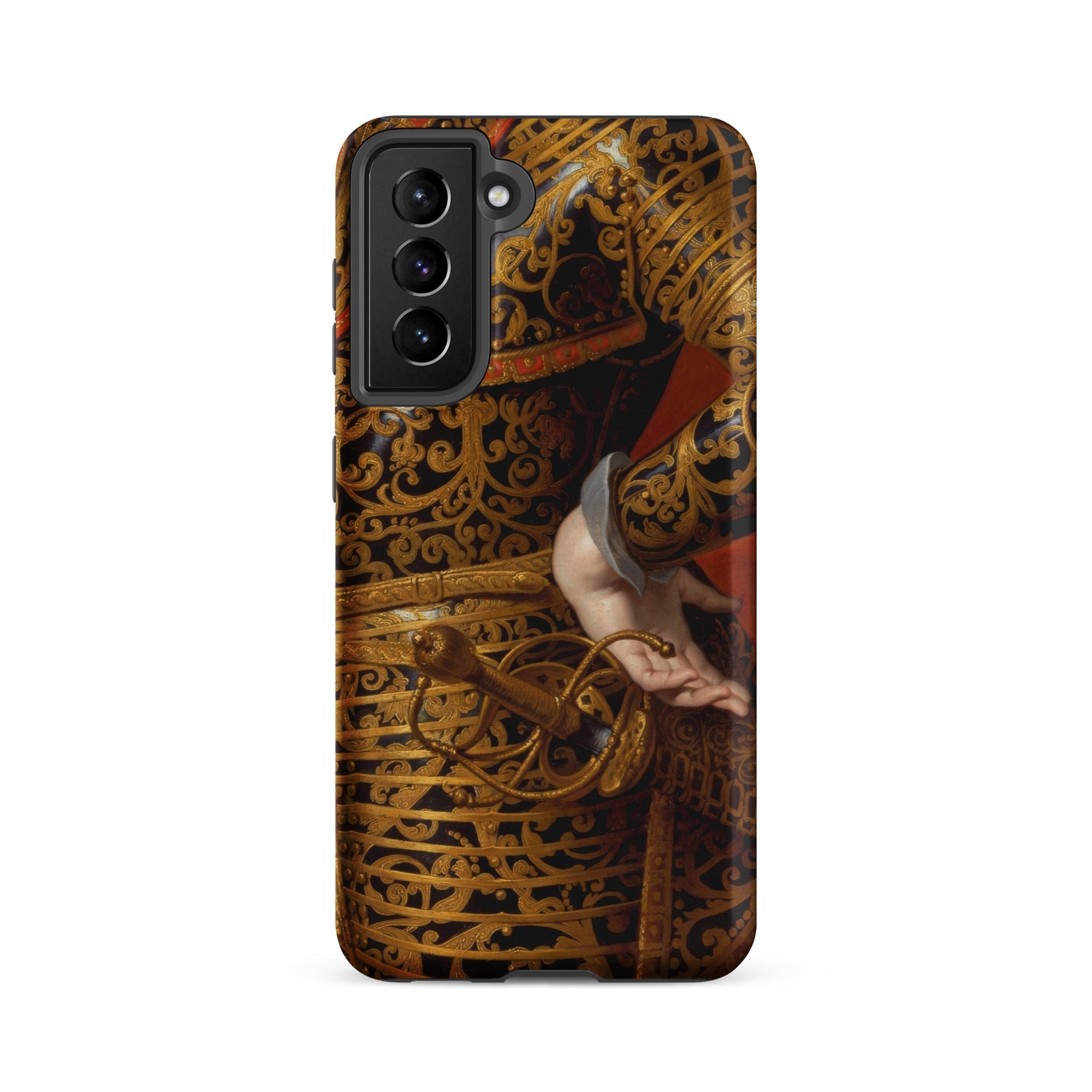 Philip Iv in Parade Armor Gaspar De Crayer Samsung Case, Galaxy S21 Fe / Matte, Smartphone Decorative Case Renaissance Painting