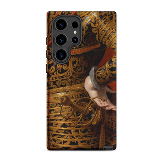 Philip Iv in Parade Armor - Gaspar De Crayer Samsung Case, Galaxy S24 Ultra / Matte, Smartphone Case Historical Painting Figure Ornate Gold