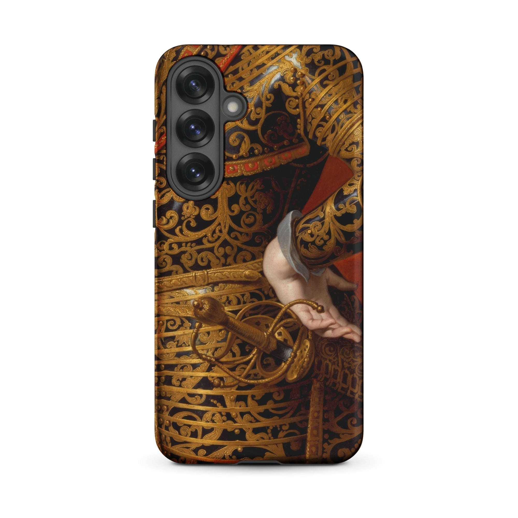 Philip Iv in Parade Armor Gaspar De Crayer Samsung Case, Galaxy S25 Plus / Matte, Smartphone Case Historical Painting Elaborately Armored