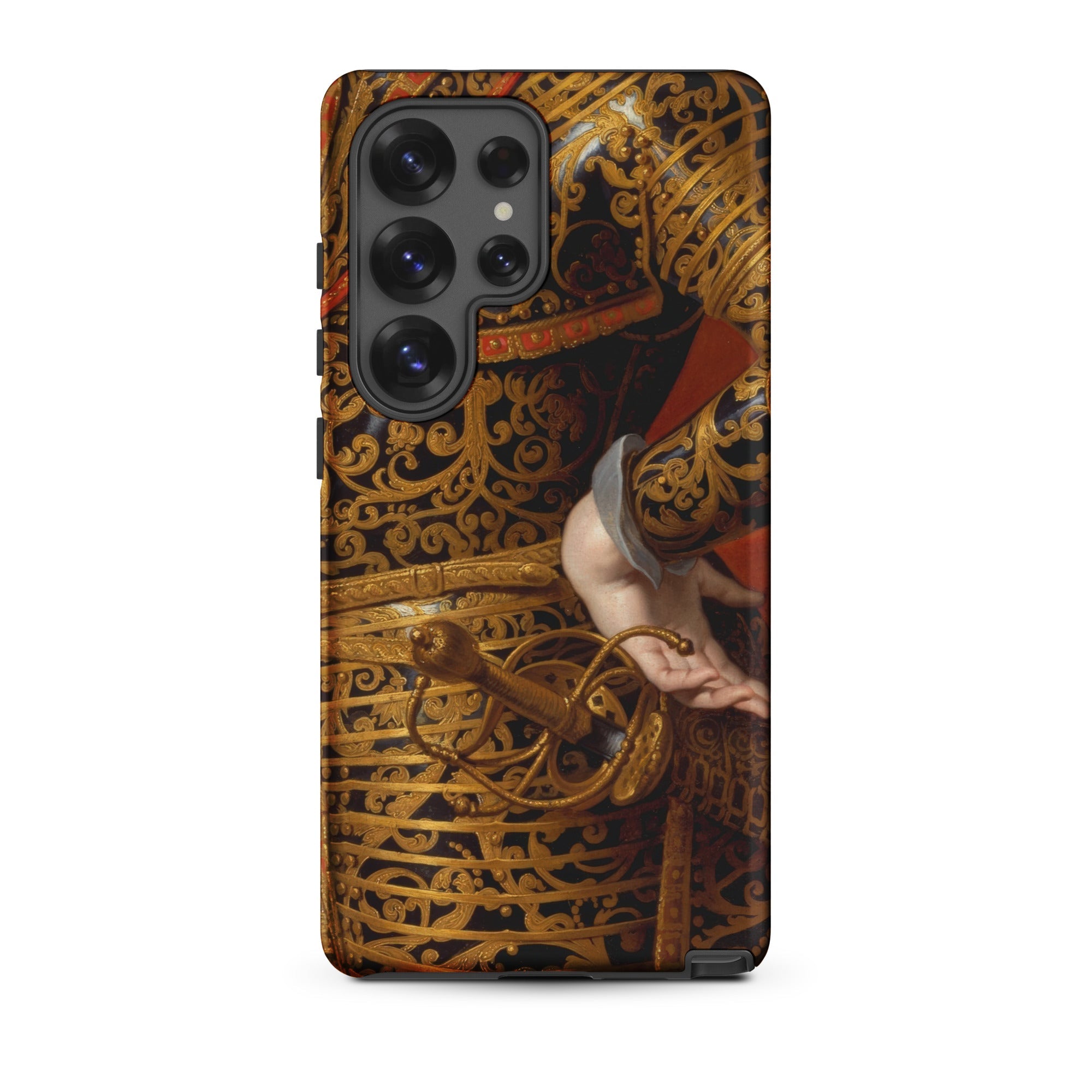 Philip Iv in Parade Armor Gaspar De Crayer Samsung Case, Galaxy S25 Ultra / Matte, Smartphone Case Ornate Historical Painting