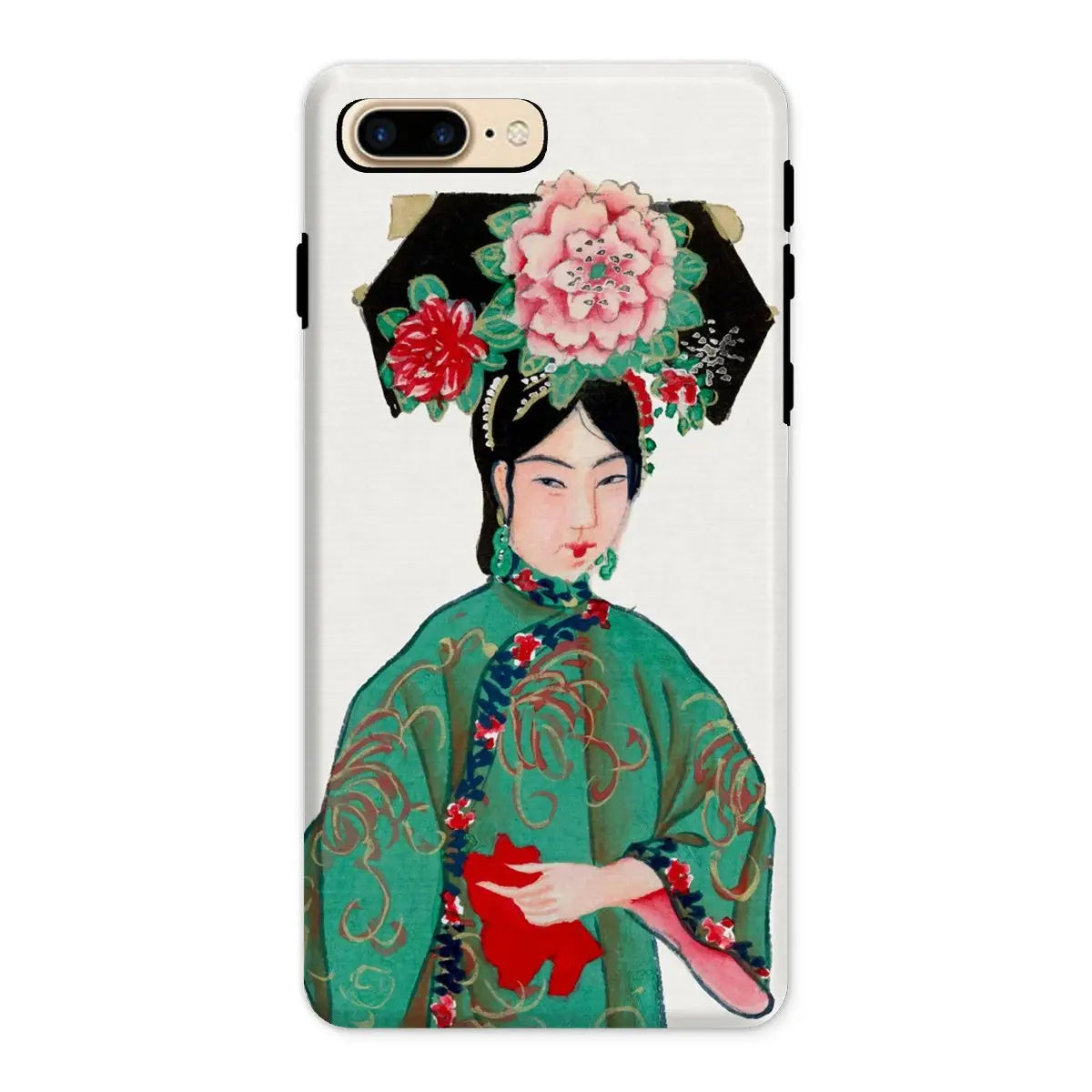 Noblewoman - Qing Dynasty Manchu Fashion Art Iphone Case 8 Plus / Matte Mobile Phone Cases