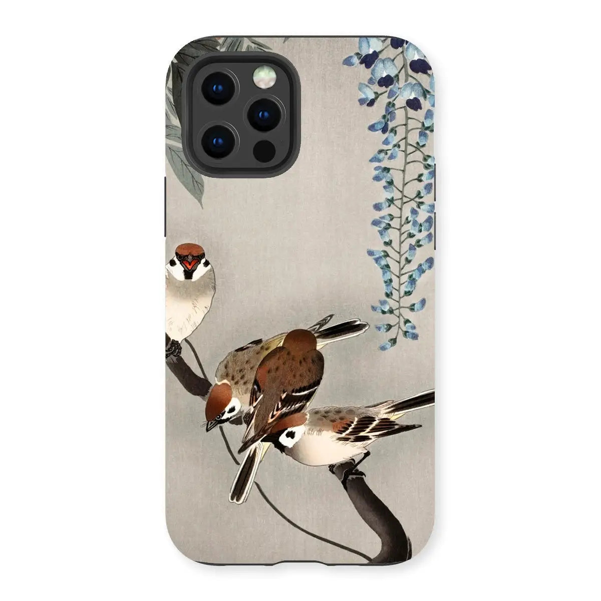 Sparrows and Wisteria - Ohara Koson Shin-hanga Art Iphone Case 13 Pro / Matte Mobile Phone Cases