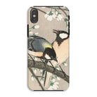 Tits on Cherry Branch - Ohara Koson Bird Art Iphone Case Xs / Matte Mobile Phone Cases