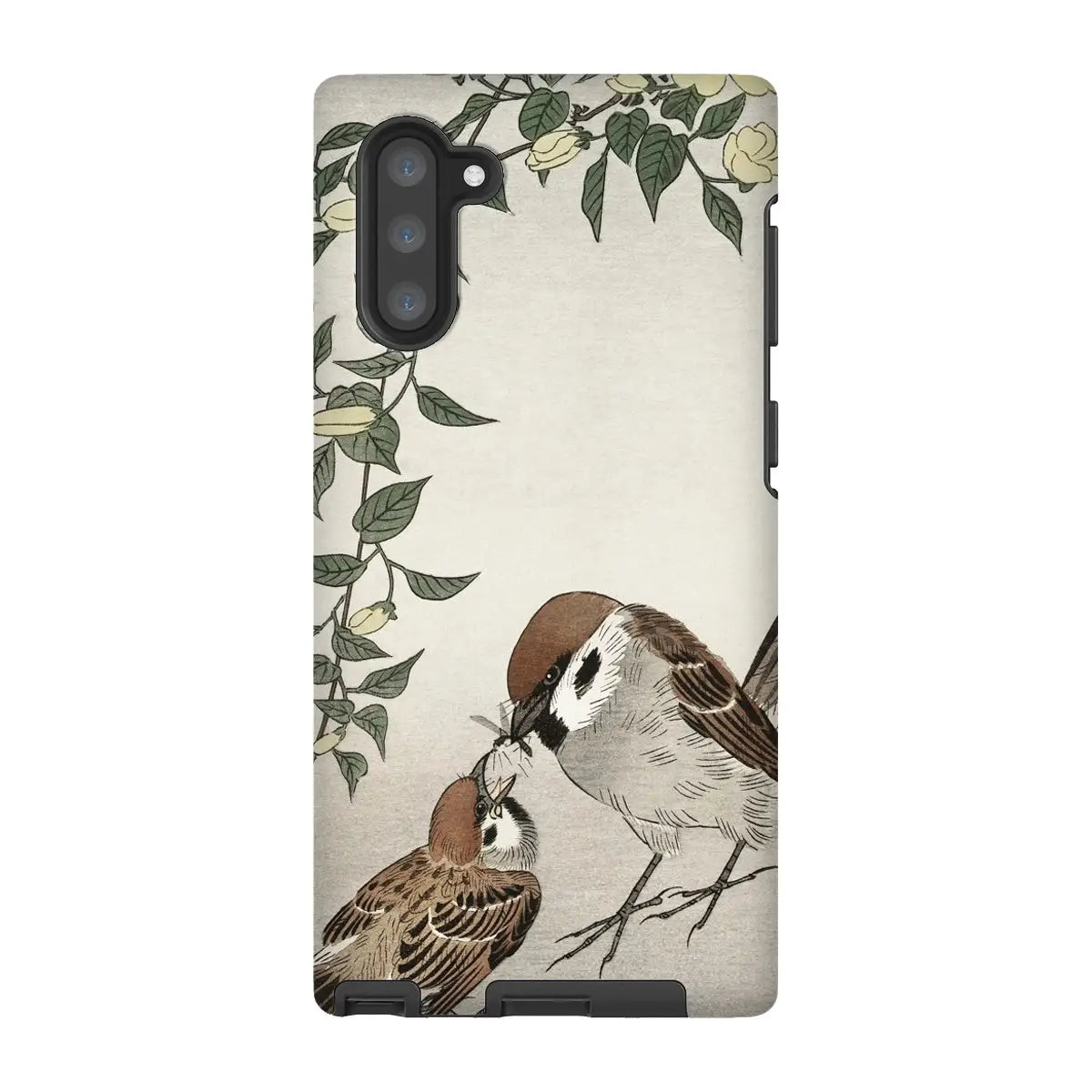 Sparrows Feeding - Ohara Koson Japanese Bird Iphone Case Mobile Phone Cases