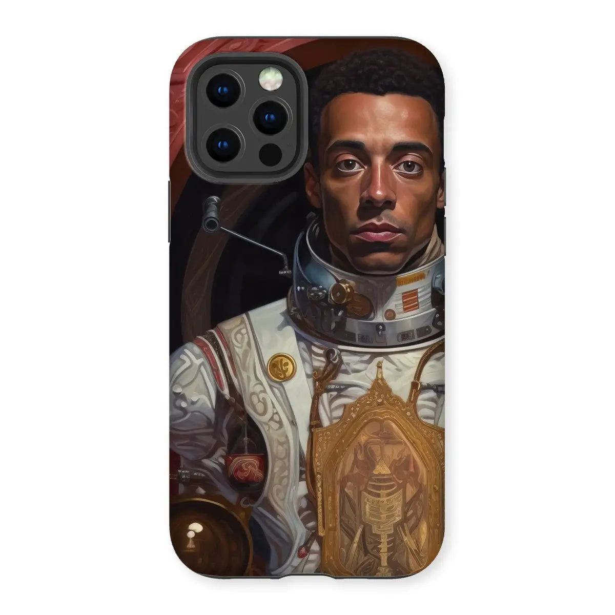 Amari - Gay Black Astronaut Iphone Case 12 Pro / Matte Mobile Phone Cases