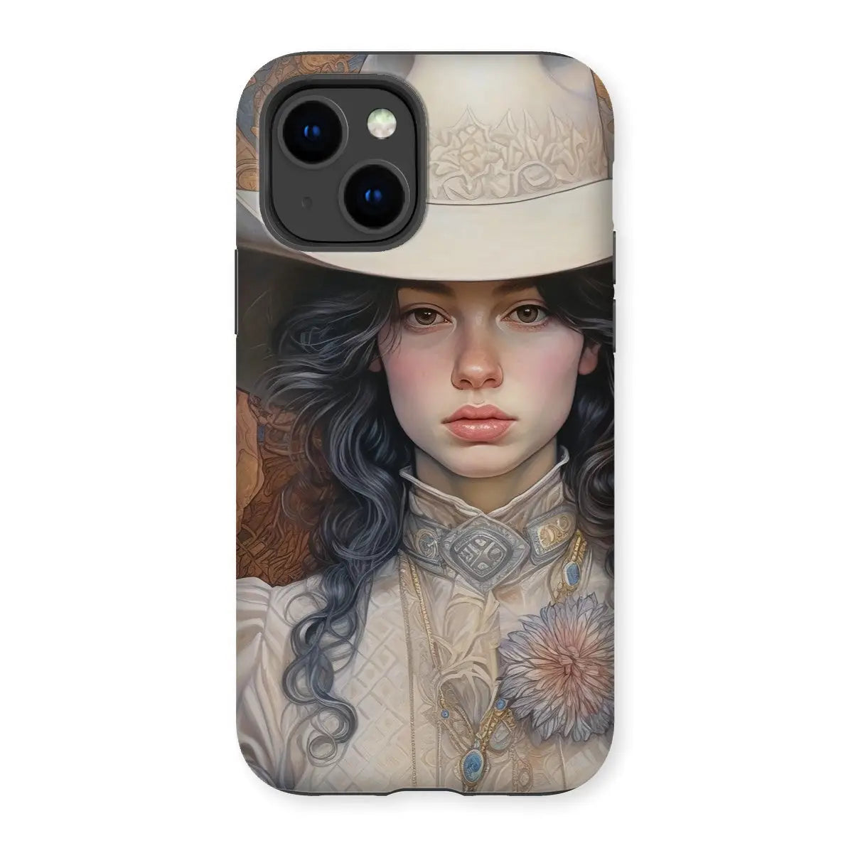 Helena the Lesbian Cowgirl - Sapphic Art Iphone Case 14 / Matte Mobile Phone Cases