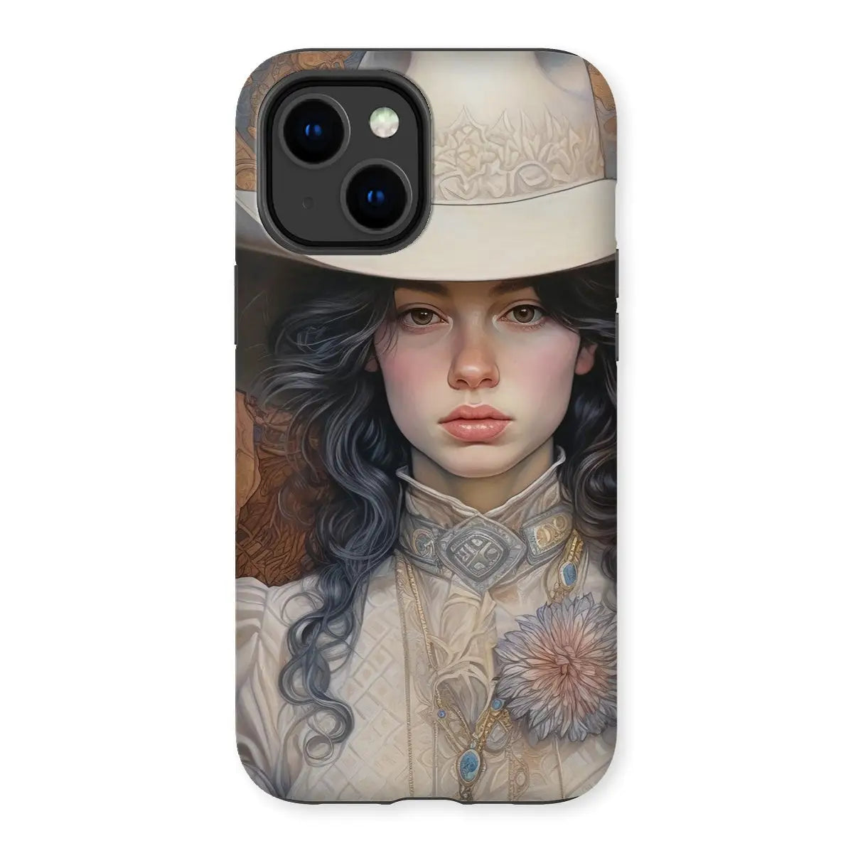 Helena - Sapphic Cowgirl Art Iphone Case 14 Plus / Matte Mobile Phone Cases