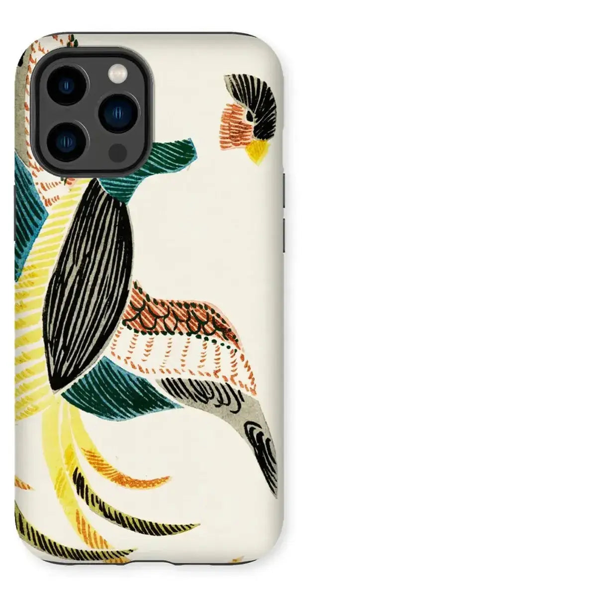 Phone case with bird design showcasing art iPhone cases in the article on art iPhone